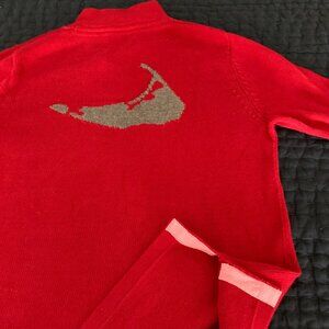 Nantucket Pink Pineapple Small Cotton sweater EUC